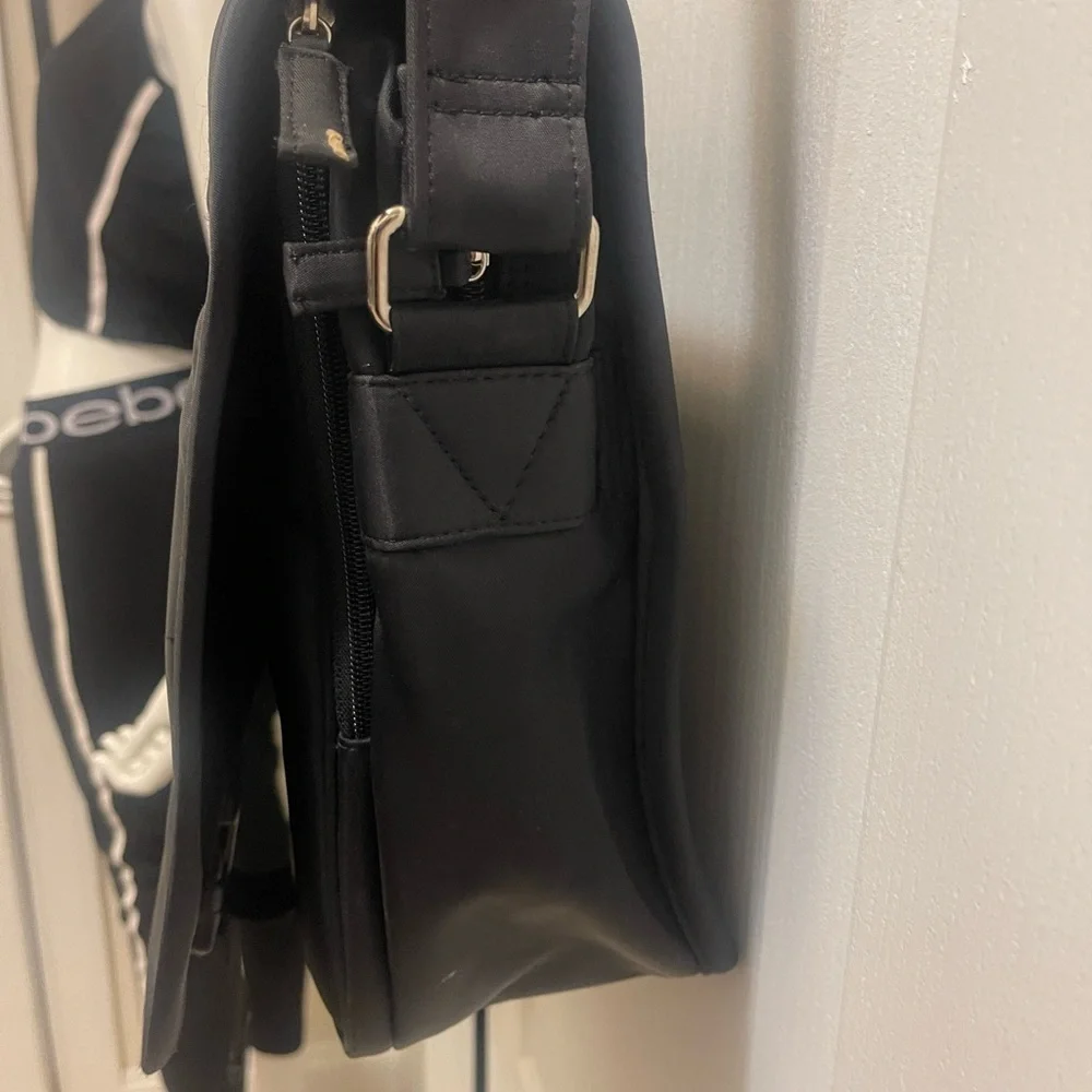GUESS Black Nylon Exterior Laptop Bags in new conditions